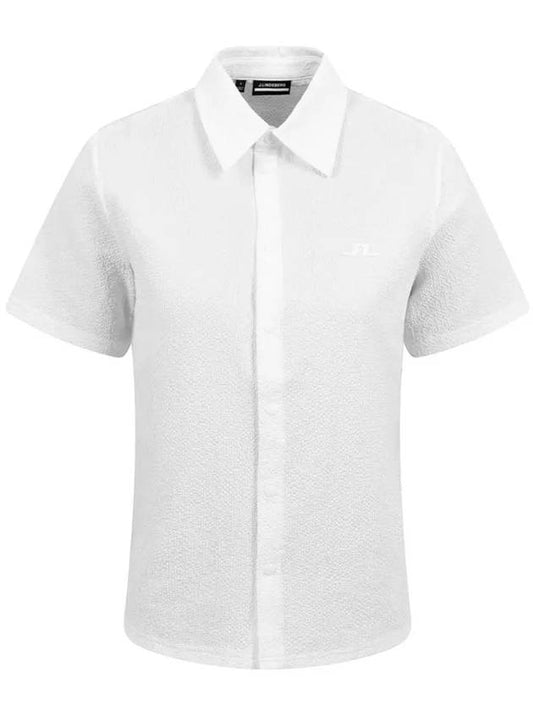 Women's Elin Short Sleeve Shirt White - J.LINDEBERG - BALAAN 2