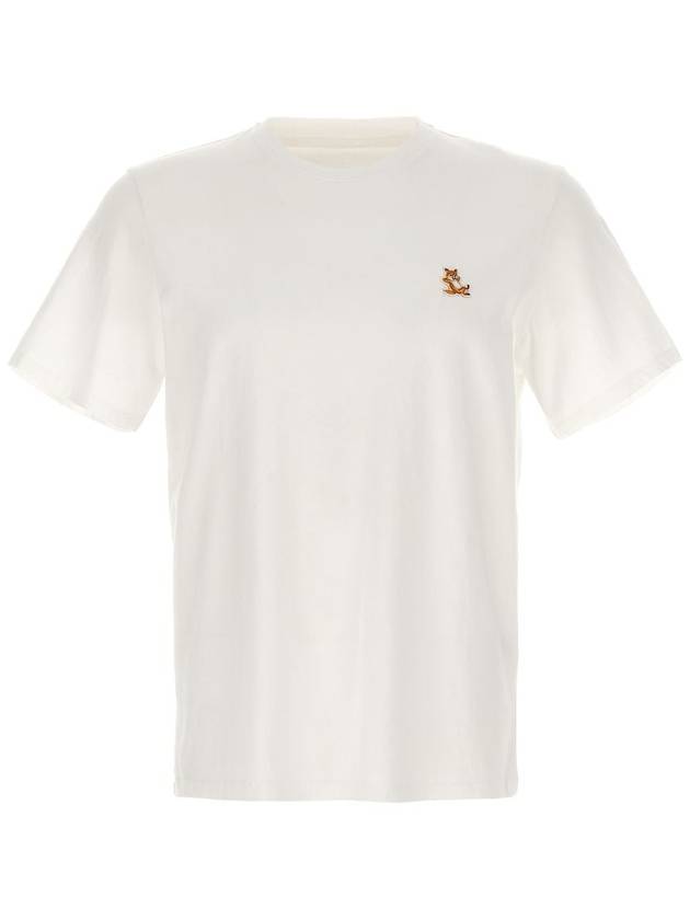 Chillax Fox Patch Regular Short Sleeve T-Shirt White - MAISON KITSUNE - BALAAN 2