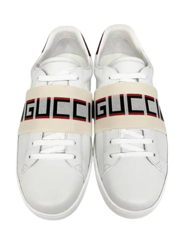 Banding Stripe Low Top Sneakers White - GUCCI - BALAAN 4