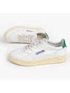 Medalist Green Tab Leather Low Top Sneakers White - AUTRY - BALAAN 3