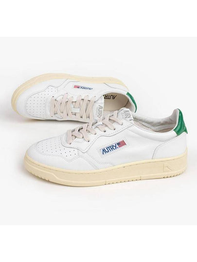 Medalist Green Tab Leather Low Top Sneakers White - AUTRY - BALAAN 2