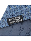 100 silk blue patterned tie - DIOR - BALAAN 5