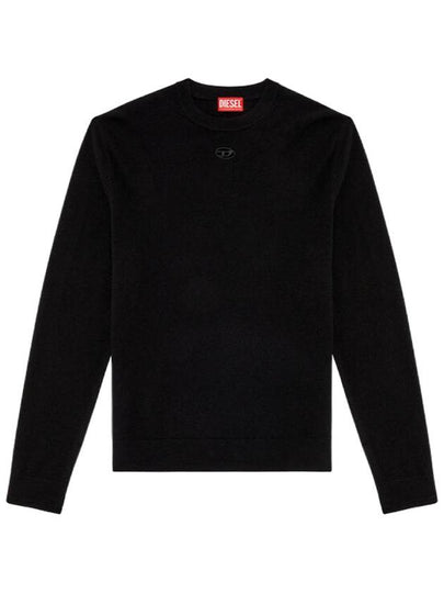 K-Vieri Logo Embroidery Sweatshirt Black - DIESEL - BALAAN 2