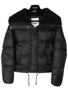 Army shearling collar padding black - YVES SALOMON - BALAAN 2