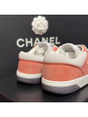 women cc logo jenny sneakers tennis pink suede - CHANEL - BALAAN 8