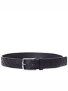 Intrecciato Belt Black - BOTTEGA VENETA - BALAAN 3