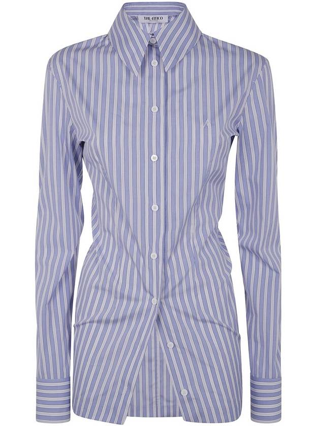 The Attico Stripped Cotton Shirt Clothing - THE ATTICO - BALAAN 1