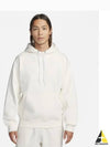 Solo Swoosh Fleece Pullover Hoodie White - NIKE - BALAAN 2