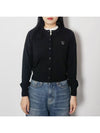 Bold Fox Head Patch Regular Cardigan Black - MAISON KITSUNE - BALAAN 3