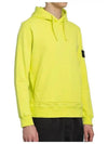 Wappen Patch Cotton Hoodie Yellow - STONE ISLAND - BALAAN 4