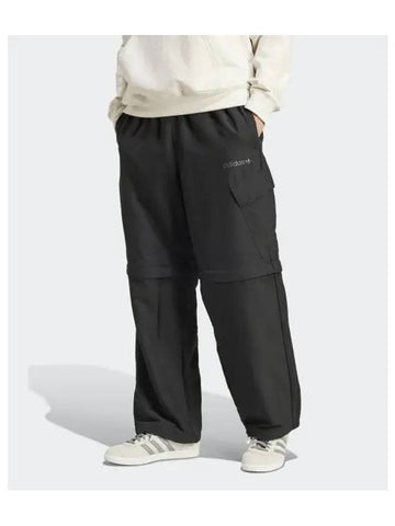 Zip Open Cargo Track Pants Black - ADIDAS - BALAAN 1