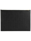 Medium Document Holder Clutch Bag Black - THOM BROWNE - BALAAN 4