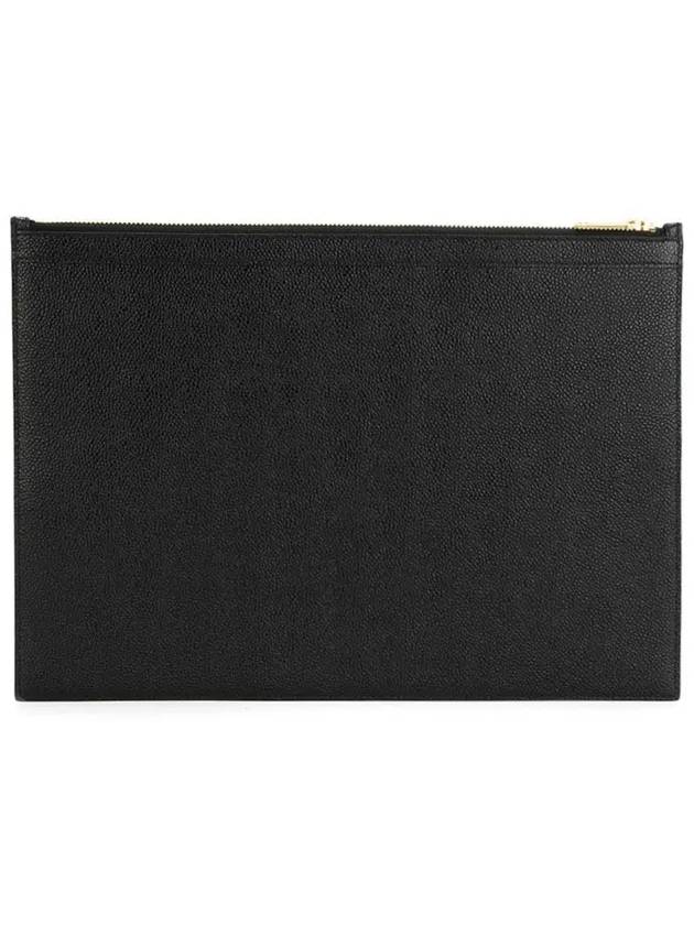 Medium Document Holder Clutch Bag Black - THOM BROWNE - BALAAN 4