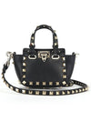 Micro Rockstud Calfskin Tote Bag - VALENTINO - BALAAN 6