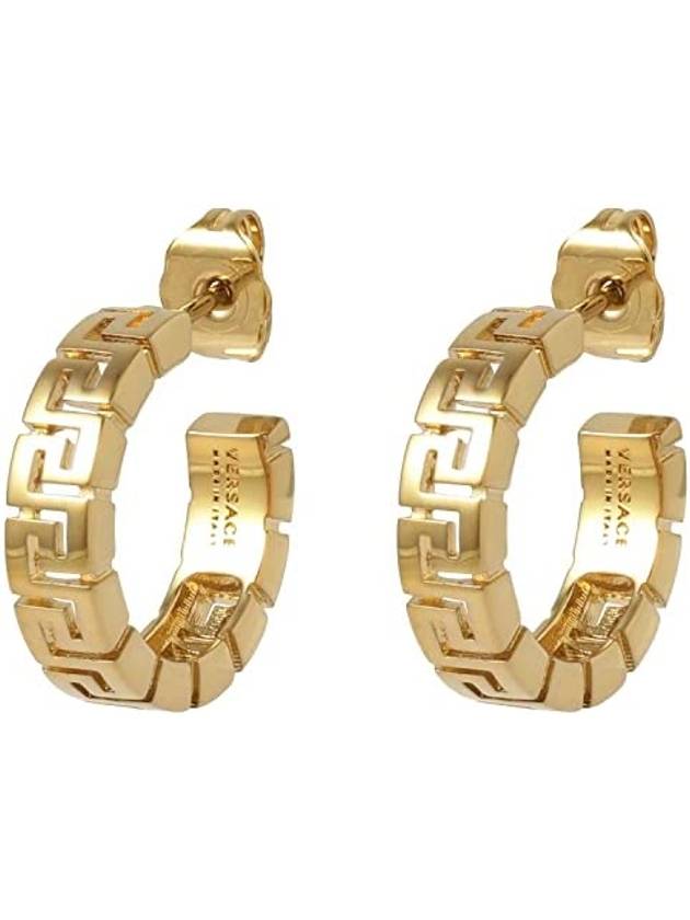 Greca hoop earrings gold - VERSACE - BALAAN 1