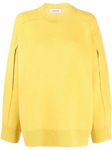 Lanvin Round Neck Cocoon Cape Jumper Clothing - LANVIN - BALAAN 1