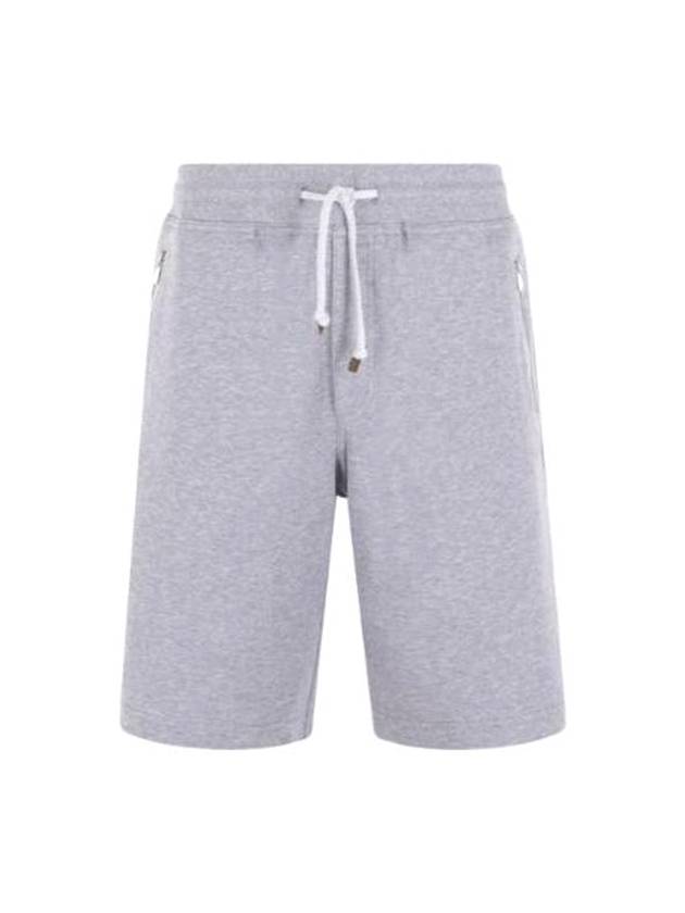 Men's Zipper Pocket Shorts Grey - BRUNELLO CUCINELLI - BALAAN 1