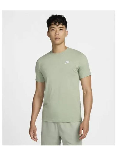 NSW Club French Terry Short Sleeve T-Shirt Green - NIKE - BALAAN 2