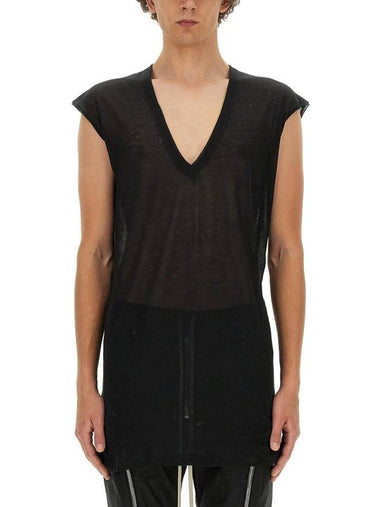 Rick Owens V-Neck T-Shirt - RICK OWENS - BALAAN 1