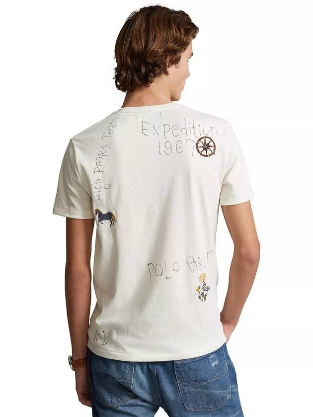 Slim Fit Polo Bear Jersey Short Sleeve T-Shirt White - POLO RALPH LAUREN - BALAAN 6