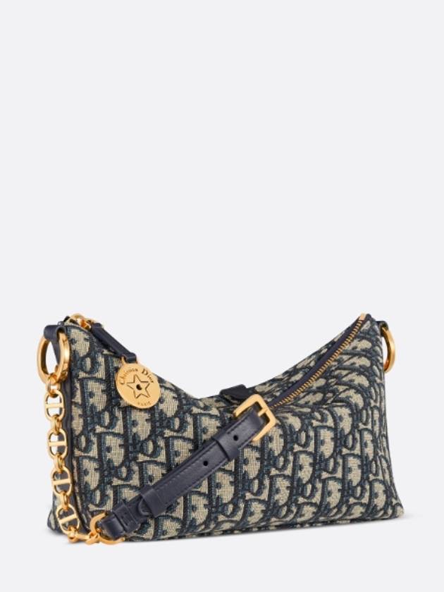 Diorstar Chain Hobo Shoulder Bag Blue - DIOR - BALAAN 4