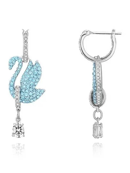 5660593 Iconic Swan Swan Blue Drop Women's Earrings - SWAROVSKI - BALAAN 2