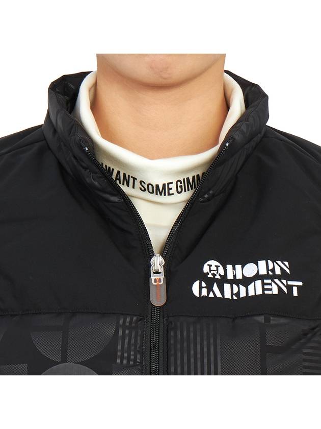 Women's Logo Down Vest Black - HORN GARMENT - BALAAN 9