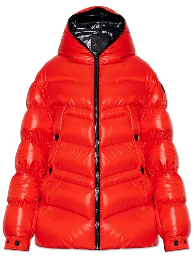 Clair Quilted Short Padded Poppy Red - MONCLER - BALAAN 1