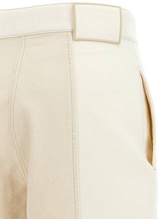 Two Tone Long Jeans White - FENDI - BALAAN 5