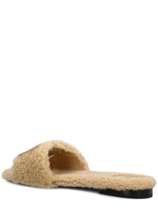 Baguette Leather Slide Slippers Ivory - FENDI - BALAAN 3