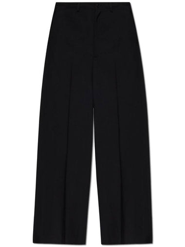 Balenciaga Trousers With Wool Finish, Women's, Black - BALENCIAGA - BALAAN 1