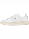 Dallas White Tab Leather Low Top Sneakers White - AUTRY - BALAAN 4