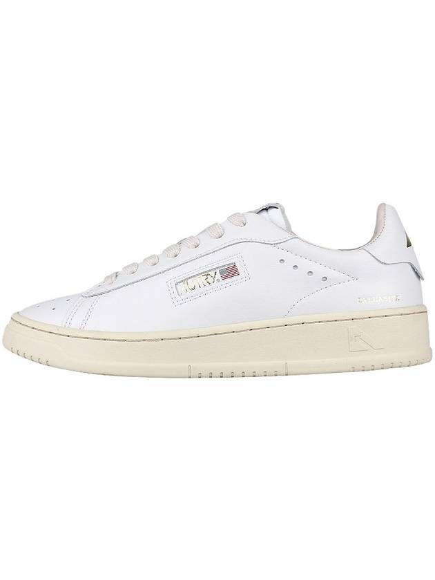 Dallas White Tab Leather Low Top Sneakers White - AUTRY - BALAAN 4