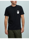 Pigment 8 Ball Logo Cotton Short Sleeve T Shirt Black - STUSSY - BALAAN 3