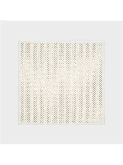 Triomphe Square Silk Twill Scarf Cream - CELINE - BALAAN 2