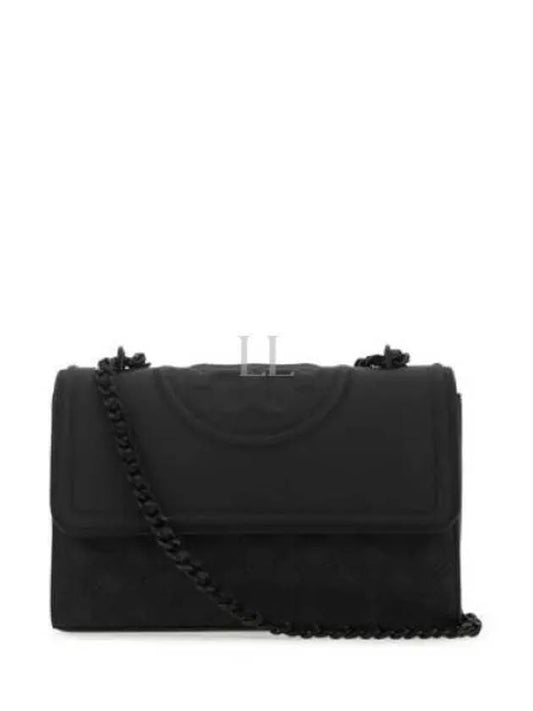 Fleming Matte Convertible Shoulder Bag Black - TORY BURCH - BALAAN 2