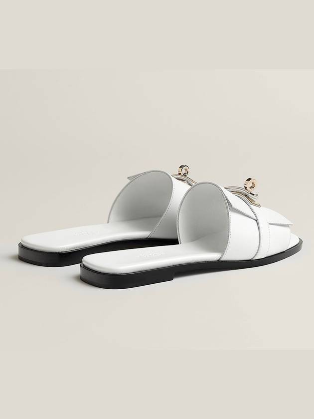 Giulia Sandals Blanc White Women H232131Z - HERMES - BALAAN 5