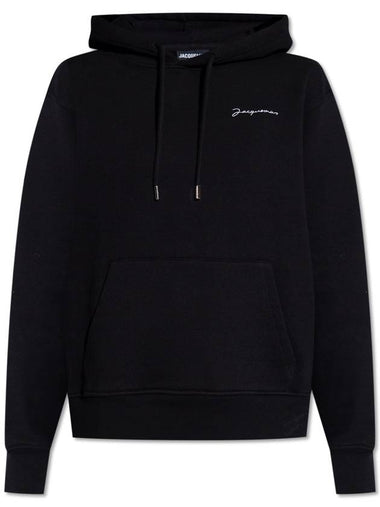 Jacquemus ‘Brode’ Hoodie With Logo, Women's, Black - JACQUEMUS - BALAAN 1