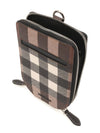 Check Leather Phone Case Cross Bag Dark Burch Brown - BURBERRY - BALAAN 5