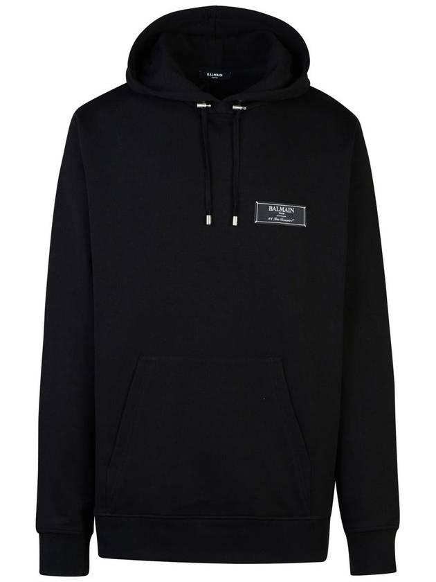 Balmain Black Cotton Sweatshirt - BALMAIN - BALAAN 1