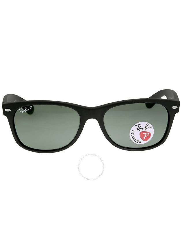 Ray Ban New Wayfarer Classic Polarized Green Unisex Sunglasses RB2132 622/58 55 - RAY-BAN - BALAAN 1