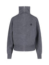 Axelle Zip-Up Cardigan Anthracite - ISABEL MARANT - BALAAN 1