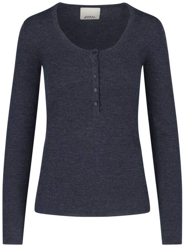 Estin Serafino Knit Top Anthracite - ISABEL MARANT - BALAAN 2