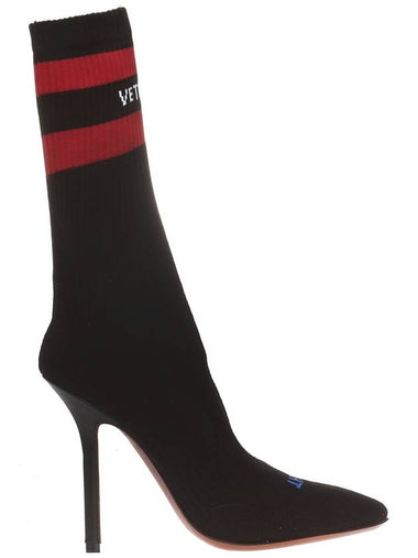 VETEMENTS Stiletto Shoes With A Sock, Women's, Black - VETEMENTS - BALAAN 1