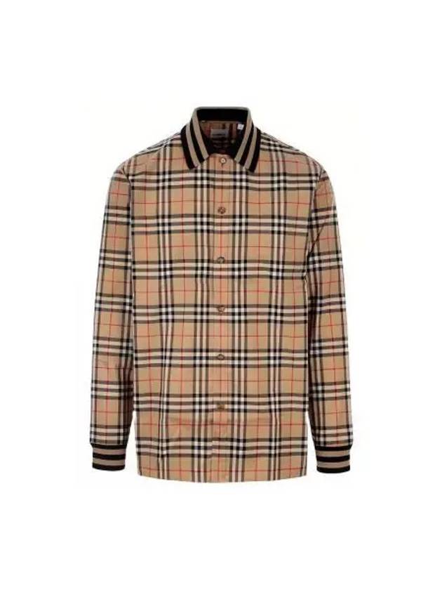 Vintage Check Cotton Poplin Long Sleeve Shirt Archives Beige - BURBERRY - BALAAN 2