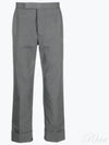 Typewriter Classic Backstrap Straight Pants Grey - THOM BROWNE - BALAAN 2