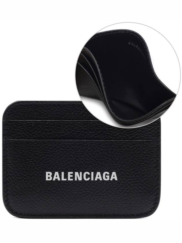 Cash Logo 2 Fold Card Wallet Black - BALENCIAGA - BALAAN 3