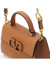 V Sling Small Grainy Calfskin Hand Cross Bag Almond - VALENTINO - BALAAN 6