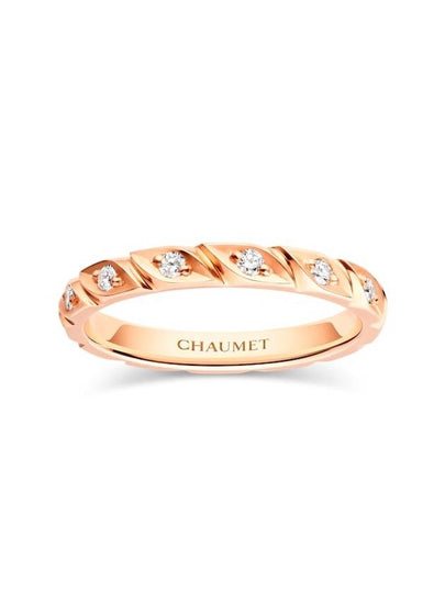 Torsade de Chaumet Wedding BandRose Gold Diamond 082726 - CHAUMET - BALAAN 2