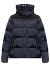 Detachable Sleeve Hooded Short Padding Navy - BURBERRY - BALAAN 2